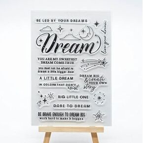 NZJ Blessing Greetings Thank You Dream Words Banner Pattern Clear Stamp Cards for Embossing Folder Template Crafts Card Album Creative Scrapbooking (3) (6)