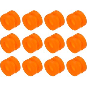 MECCANIXITY RC Anti Vibration Rubber Balls for RC F4 F7 Flight Controller M3x4.5mm Shock Absorption Balls (Orange), Pack of 12