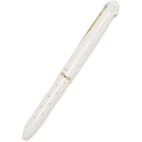 Kate Spade New York Multi-Click Gel Pen with 4 Colors, Includes Green Ink, Pink Ink, Gold Ink, and White Ink, Gold Dot