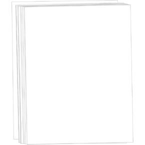 White Cardstock 8.5x11, Creebe 50 Sheets 65lb Card Stock Printer Paper 8.5 x 11 White Paper for Cards Making, Office Printing, Art, Crafts