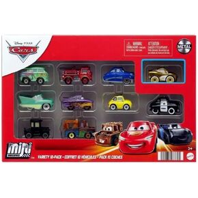 Mattel Disney Cars Metal Mini Racers Variety 10 Pack Small Metal Movie Vehicles for Competition and Story Play