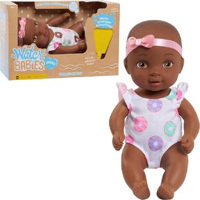WaterBabies Doll Sweet Cuddlers, Donuts, Support a Partnership with charity: water, Water Filled Baby Doll, Kids Toys for Ages 3 Up by Just Play