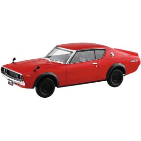 Aoshima Nissan C-110 Skyline GT-R (Red) 1:32 Scale Plastic Model Kit