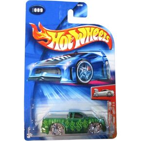 Hot Wheels 2004 First Editions 'Tooned Chevy S10 89/100 GREEN 089