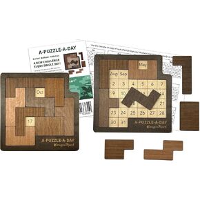 A-Puzzle-A-Day Deluxe: The Original Daily Calendar Puzzle with 365+ Challenges for Every Day of The Year, by DragonFjord