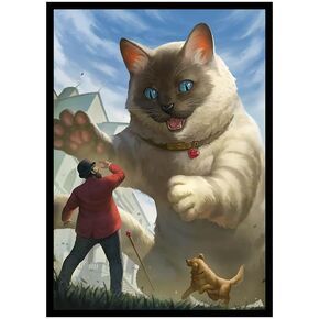 Fantasy North - Muffins - The House-Sized - 100 Smooth Matte TCG Trading Card Sleeves - Fits Magic MTG Commander Pokemon and Other Card Games - Playing Card Sleeves (FN130S)