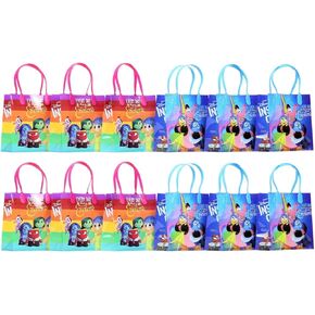 DISNEY Pixar Inside Out Premium Quality Party Favor Reusable Goodie Small Gift Bags 12 (12 Bags)