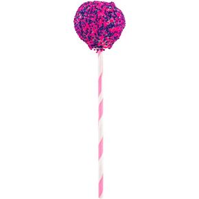Restaurantware-5.9 Inch Cake Pop Sticks, 25 Durable Lollipop Sticks - Sturdy, Multipurpose, Pink Spirals Paper Colored Cake Pop Sticks, Food Grade, For Desserts Or Crafts