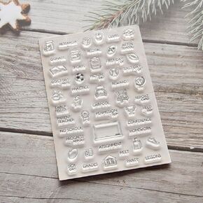 ZFPARTY Sports Stamps Scrapbook Paper Transparent Clear Handmade Decoration Gifts Rubber Stamp for Card DIY Scrapbooking