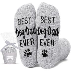 HAPPYPOP Dog Mom Gifts for Women - Funny Dog Socks for Mom, Dog Lovers Gifts for Women, Gifts for Mom Her Dog Stocking Stuffers