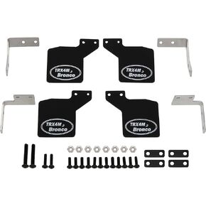Meus Racing Trx4M Mudguard Mud Labaps for Trx4M 1/18 RC Crawler Car Praddrads With Metal Stafless Steel Mount (Bronco)