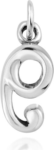 AeraVida Trendy .925 Sterling Silver Number '8' Pendant Charm in Saudi Arabia