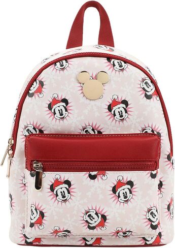 Disney Stitch Santa Stitch All-Over Print White 10.6" Mini Backpack in Saudi Arabia