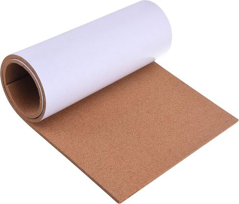 SUNGIFT Cork Board Roll 8 mm Thick - 50"x16" Cork Rolls Bulletin Boards Self-Adhesive Natural Cork Tiles with 100 Push Pins Mini Wall Frameless Corkboards for Wall in Saudi Arabia