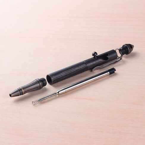 SMOOTHERPRO Solid Brass Bolt Action Pen with Tungsten Part Heavy Duty for Gift Business Office EDC Pocket Color Natural (BTA971) in Kuwait