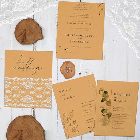 100 Sheets Light Brown Cardstock 8.5 x 11 Kraft Paper, Goefun 80lb Card Stock Printer Paper for Invitations, Menus, Crafts, DIY Cards in Kuwait