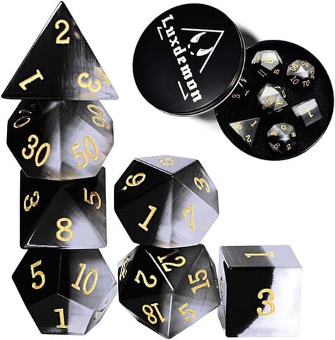 Starry Gemstone D&D Dice Set,Blue Sandstone ERPG Game Dice.Magic The Gathering Dice Set,DND Dice Sets in Saudi Arabia