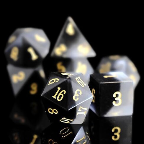 Starry Gemstone D&D Dice Set,Blue Sandstone ERPG Game Dice.Magic The Gathering Dice Set,DND Dice Sets in Saudi Arabia