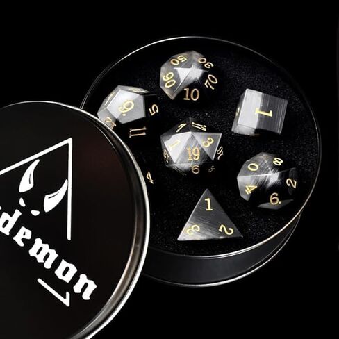 Starry Gemstone D&D Dice Set,Blue Sandstone ERPG Game Dice.Magic The Gathering Dice Set,DND Dice Sets in Saudi Arabia