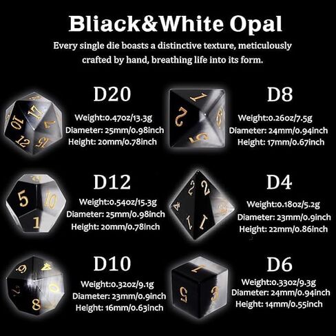 Starry Gemstone D&D Dice Set,Blue Sandstone ERPG Game Dice.Magic The Gathering Dice Set,DND Dice Sets in Saudi Arabia