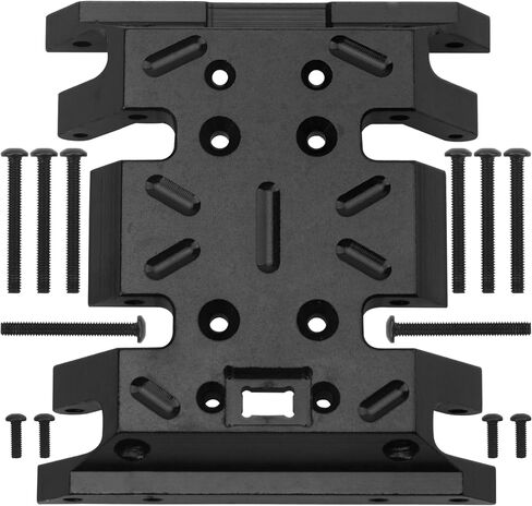 Aluminum Center Transmission Skid Plate Mount Gearbox Mount Compatible with MN128 MN86 MN86S MN86K MN86KS MN G500 1/12 RC Crawler Car (Black) in Saudi Arabia