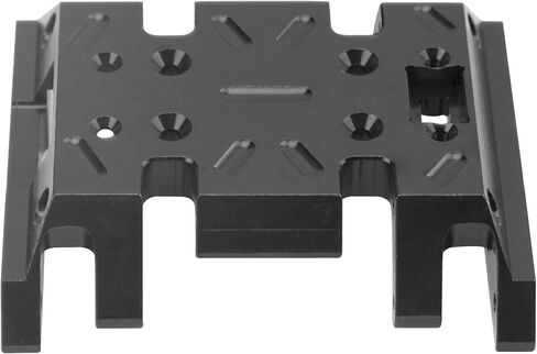 Aluminum Center Transmission Skid Plate Mount Gearbox Mount Compatible with MN128 MN86 MN86S MN86K MN86KS MN G500 1/12 RC Crawler Car (Black) in Saudi Arabia