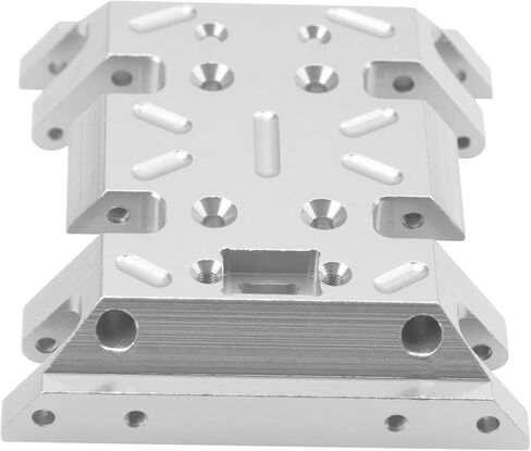 Aluminum Center Transmission Skid Plate Mount Gearbox Mount Compatible with MN128 MN86 MN86S MN86K MN86KS MN G500 1/12 RC Crawler Car (Black) in Saudi Arabia