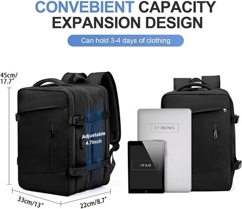 Unisex backpack 17-inch Laptop Backpack for Work and Travel, Large Capacity, USB Charger Port, Anti-Theft Design (Mint Green) in Saudi Arabia