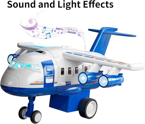 Temi Kids Airplane Boy Toys for 3 4 4 Onder Boys-مسارات سباق السيارات للأطفال الذين تتراوح أعمارهم بين 3 و 5 سنوات مع 8 ألعاب صغيرة للسيارات ، لعبة تعليمية صغيرة ، هدايا أعياد الميلاد للأولاد 3-5 ، هدايا عيد ميلاد للفتيان 3-5 in Kuwait