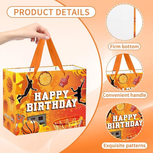 EoBeCy Large Golf Gift Bag: Green Golf Gift Wrapping Bags with Handles, Tissue Paper and Greeting Card, Golf Lover Birthday Gift Bag for Men Kids Boys Golfers Golf Themed Party Favors in Kuwait