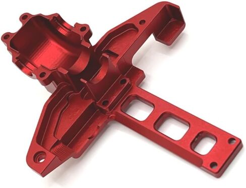 16190 Part for Hyper Go H16BM Parts, Metal Rear Gearbox Cover Parts, Aluminum Alloy, Replacement Accessories for Hyper Go H16BM H16GT H16DR H16PL16207-16210 H16V3 1/16 RC Car (Red) in Saudi Arabia