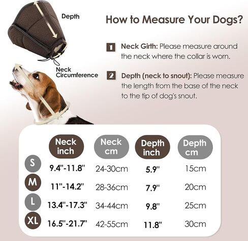 AOFITEE Large Dog Cone Adjustable Dog Cone to Stop Licking, Blue XL in Saudi Arabia