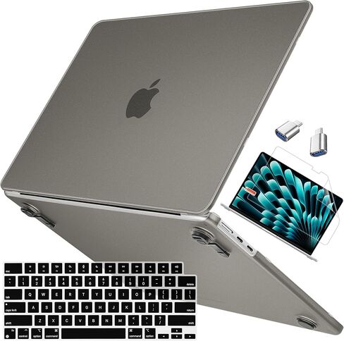 Mektron Ultra Thin Thin Armor Case متوافقة مع MacBook Air 13.6 بوصة 2024-2022 M3 M2 A3113 A2681 ، [نفس أجهزة MacBook العارية] in Kuwait