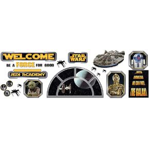Eureka Star Wars Welcome Classroom Bulletin Set Classroom Decor, 0.1 x 18 x 28 inches, 24 Pieces (847543)