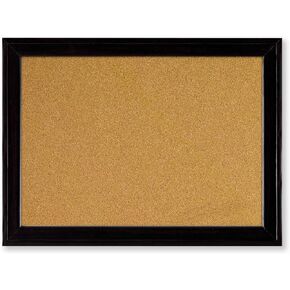 Quartet Home Décor Cork Bulletin Board, Black Frame, 11 x 17 Inches,