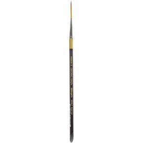 KINGART Premium Original Gold 9050A-2 Script Liner Series Artist Brush, Golden Taklon Synthetic Hair, Short Acrylic Handle, for Acrylic, Watercolor, Oil and Gouache Painting, Size 2