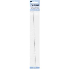 Beadalon Elastic Stretch Cord Beading Needle, Stainless Steel, 10.75 in Length, 1 pc, Easily Transfer Beads on Stretch Cord