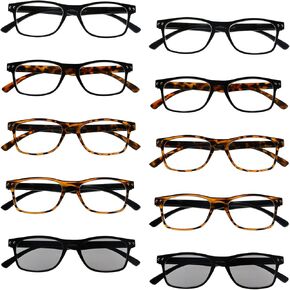 مجموعة من 10 نظارات قراءة بنصف القمر من GUD للقارئات الأنيقات in Kuwait