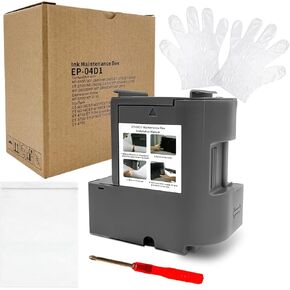 INK+ T04D1 Compatible with Epson Ink Maintenance Box Remanufactured for EcoTank EP-04D1 Waste Ink Tank T04D100 ET-2760 ET-3700 ET-3710 ET-4760 ET-3760