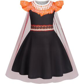 WonderBabe Princess Red Costume Descendants Girls Bridget Pink Dress Kids Halloween Birthday Party Dress up Outfit