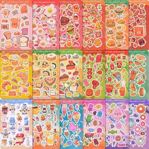 3D Animal Scratch and Sniff Stickers - 45 Sheets Scented Stickers, 9 Different Scents Smelly Stickers - Reward Stickers for Kids, Teachers, Classroom