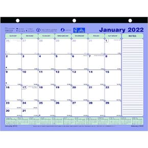 Brownline® 2025 Monthly Desk Pad Calendar, 12 Months, January to December, Three-Hole Punched, Mini Size, 11" x 8.5" (C181721-25) in Kuwait