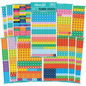 Mirida Planner Stickers - 1900+ Mom Calendar Icons, Variety Pack - Household Chores, Budget, Kids’ School Events, Daily Errands for Adults Organizer
