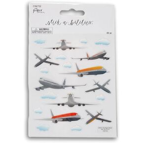 Airplane Stickers for Journaling, Scrapbooking, Cardmaking, Arts & Crafts - 40 Pieces
