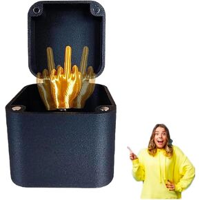 Middle Finger in a Box, Spoof Hand Prank Pop up Gift with Box for Men, White Elephant Gifts for Adults, Gag Gifts Funny Box, for Office Desk Decor Home Decor Gift (2Pcs)