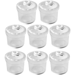VOSAREA 8pcs Jar Model Miniature Dollhouse Accessories Plastic Candy Jar Ornaments Cute Candy Jar Miniature Dollhouse Ornament Miniature Dollhouse Food Jar Models Sugar Bowl PVC Doll House