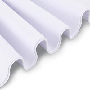 White Felt, 36" X 36" Felt Fabric Soft and Durable Sewing Patwork Material Flexible Large Craft Felt Roll Fabric by The Yard for Sewing DIY Art Craft Project Decorations