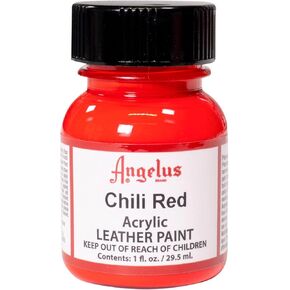 Angelus Brand Acrylic Leather Paint for Christian Louboutin Heels Chili Red 1oz