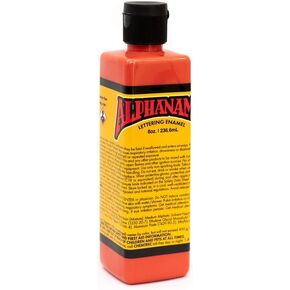 Alphanamel - McKeag's Black - Enamel Paint for Pinstriping, Sign Painting, Lettering, Fine Art, 36 Colors, Multiple Sizes, 2.5 oz