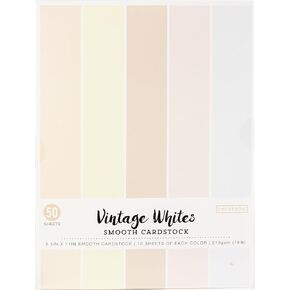 Colorbok 8.5in Smooth Cardstock Whites, Multi-Colored
